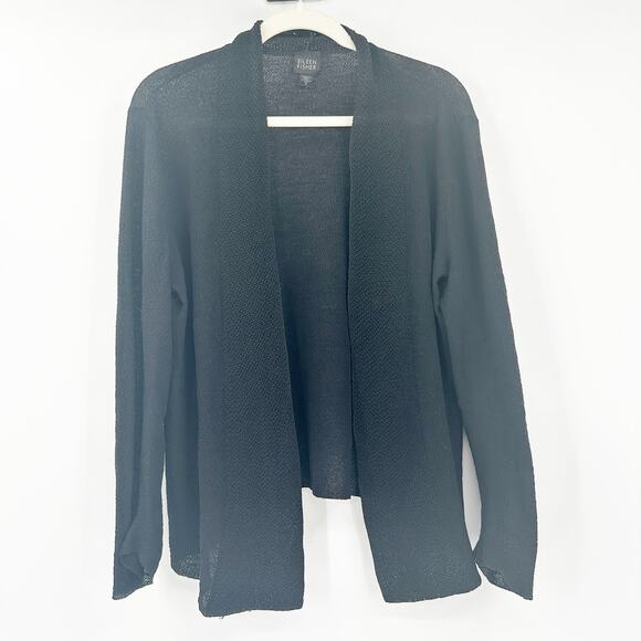 Eileen Fisher Womens‎ Fall Layer Italian Yarn 100% Wool Cardigan Sweater Size M - Picture 1 of 5
